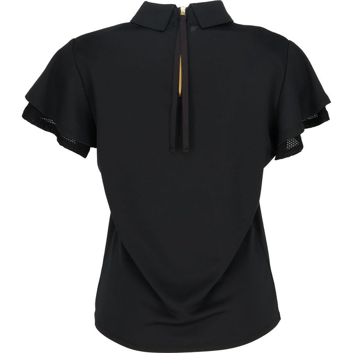 フィラFILAテニスウェアポロシャツレディース大人PoloShirtメッシュフレアティアードバックファスナードライタッチCZ6FGW050