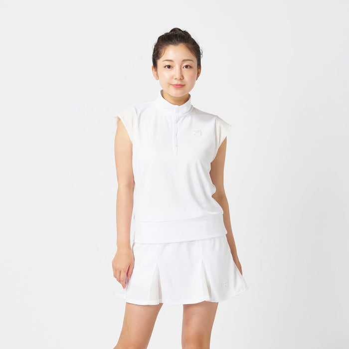 フィラFILAテニスウェアゲームシャツレディース大人GameShirtメッシュドライタッチドットCZ6FGW051