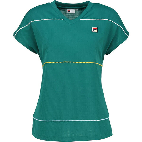 【ネコポス送料無料】フィラFILAレディーステニスウエアーシャツテニスウエアーシャツゲームシャツ半袖CZ6SGW016
