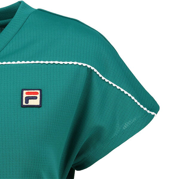 【ネコポス送料無料】フィラFILAレディーステニスウエアーシャツテニスウエアーシャツゲームシャツ半袖CZ6SGW016