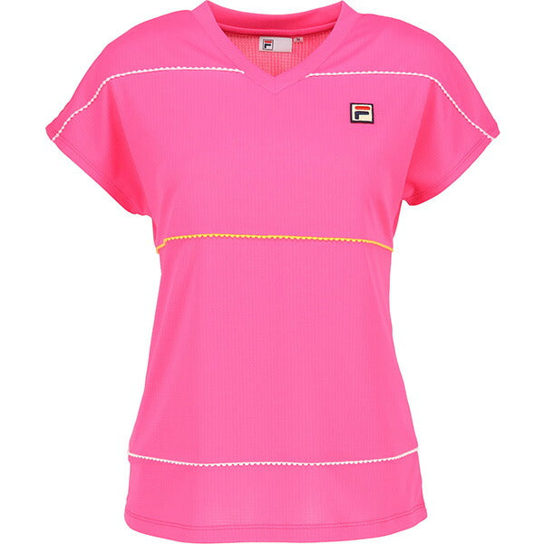 【ネコポス送料無料】フィラFILAレディーステニスウエアーシャツテニスウエアーシャツゲームシャツ半袖CZ6SGW016