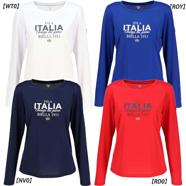 【予約販売】フィラFILAレディースロングスリーブグラフィックTシャツ長袖テニスCZ6SGW043