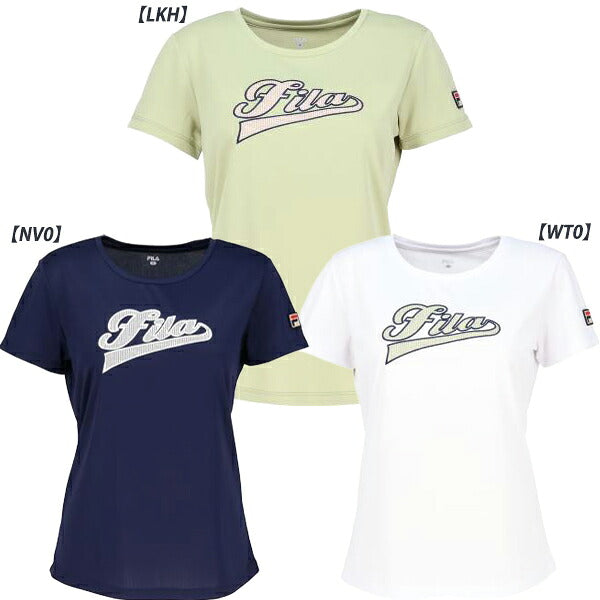 【予約販売】フィラFILAレディースアップリケTシャツ半袖テニスCZ6SGW046