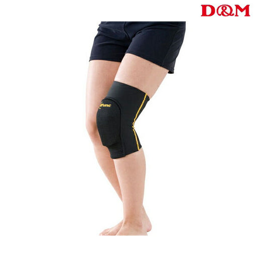 【ネコポス送料無料】ディーエムD&MトリコットニーパッドゴールドD810ヒザ用サポーターバレーボール