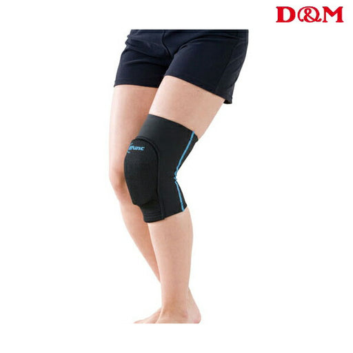 【ネコポス送料無料】ディーエムD&MトリコットニーパッドターコイズD811ヒザ用サポーターバレーボール