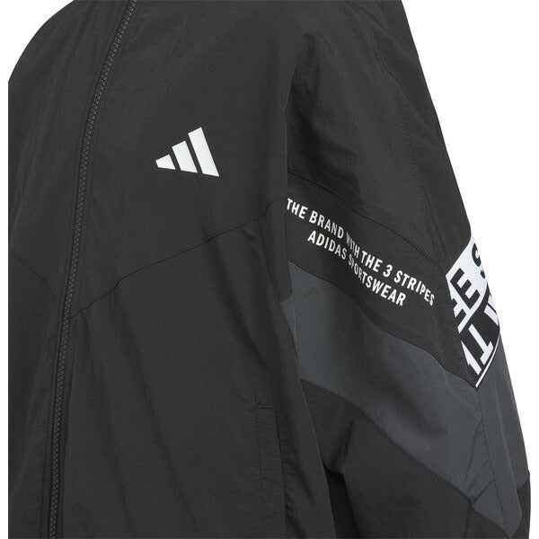 アディダスadidas裏メッシュジュニアUWORDウーブンジャケットDC094サッカーフットサルブレーカー子供用