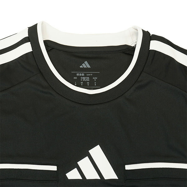 【ネコポス送料無料】アディダスadidasレフリー26シャツDC328サッカーフットサル審判レフェリーウェアブラックメンズ