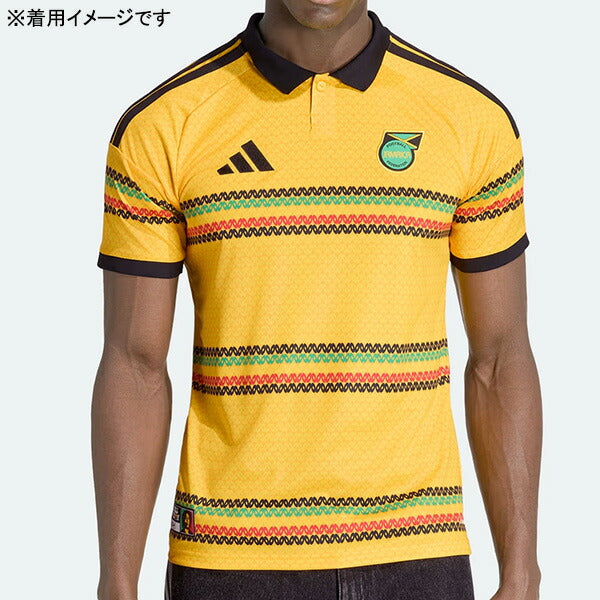 ジャマイカ代表JAM2026×ボブ・マーリーレプリカホームユニフォームDG859-KD0959サッカー半袖ボールドゴールドアディダスadidas