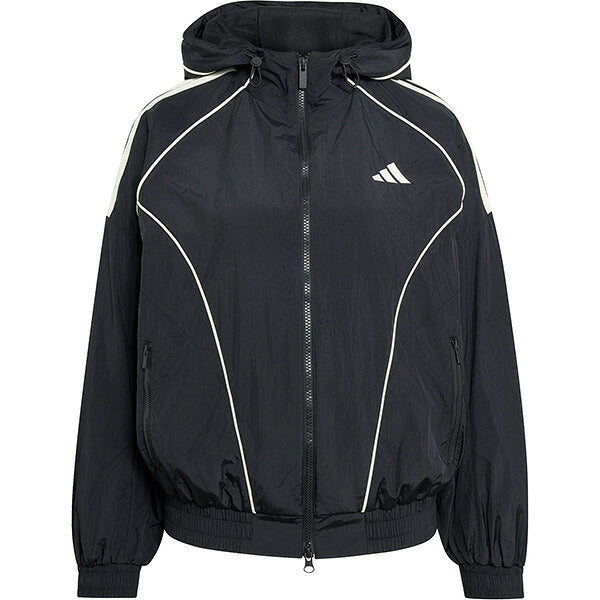 アディダスadidasレディースブレーカーシャツSTADIUM裏起毛26FWウーブンジャケットDG932