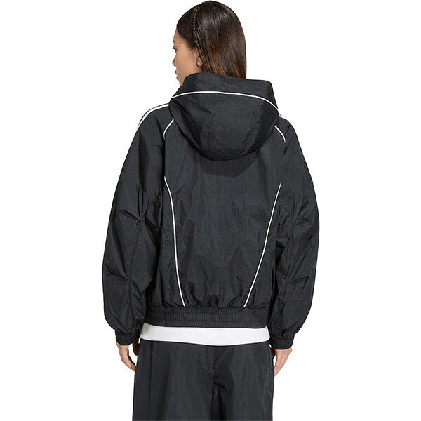アディダスadidasレディースブレーカーシャツSTADIUM裏起毛26FWウーブンジャケットDG932