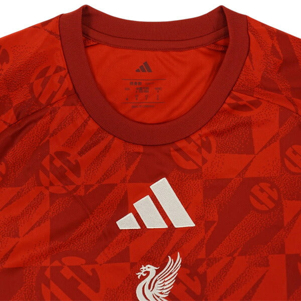 リバプールLFC2026プレマッチジャージDH227-KB5790サッカーレプリカプラシャツレッドアディダスadidas