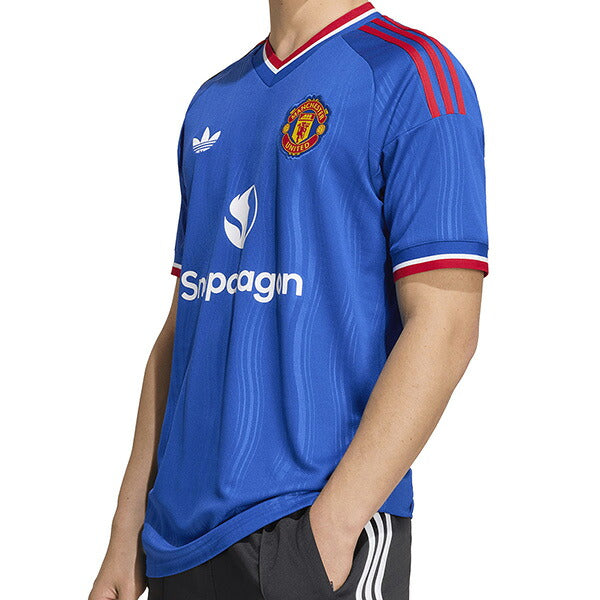 マンチェスターユナイテッドMUN2026-27レプリカアウェイユニフォーム半袖DJ145-KA6861サッカーロイヤルブルーアディダスadidas