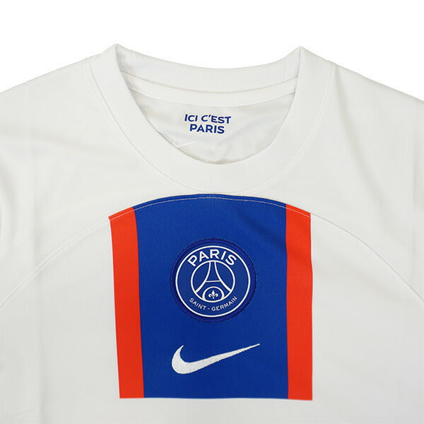 【ショップ限定エントリーでさらに+9倍】【スポンサー無し】パリサンジェルマンPSG2022-233rdレプリカユニフォームDN2716-101サッカー半袖ホワイトサードナイキNIKE