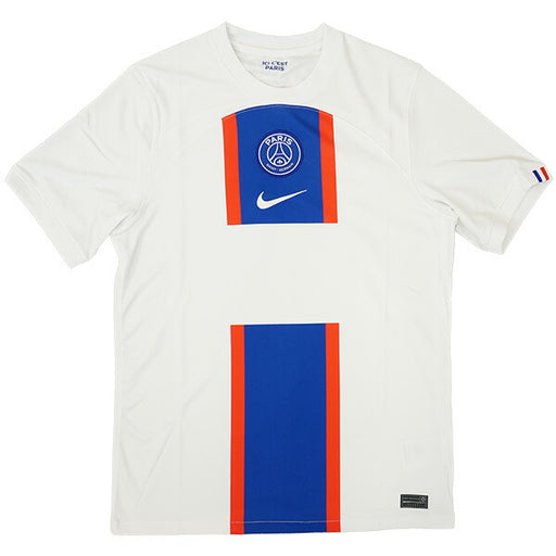 【ショップ限定エントリーでさらに+9倍】【スポンサー無し】パリサンジェルマンPSG2022-233rdレプリカユニフォームDN2716-101サッカー半袖ホワイトサードナイキNIKE