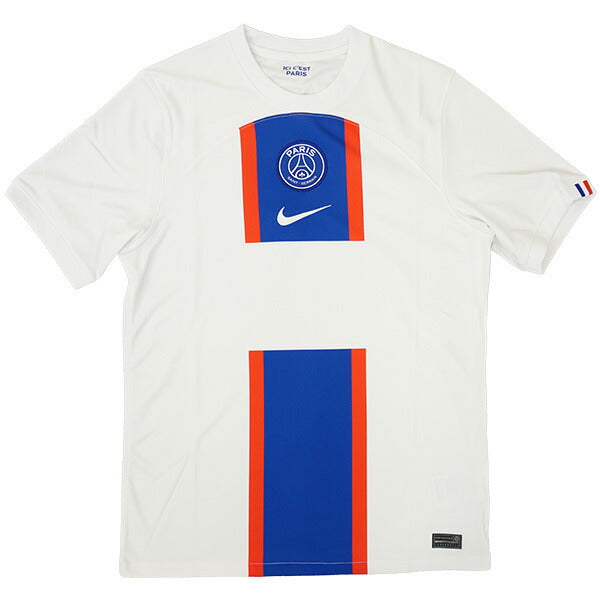 【ショップ限定エントリーでさらに+9倍】【スポンサー無し】パリサンジェルマンPSG2022-233rdレプリカユニフォームDN2716-101サッカー半袖ホワイトサードナイキNIKE
