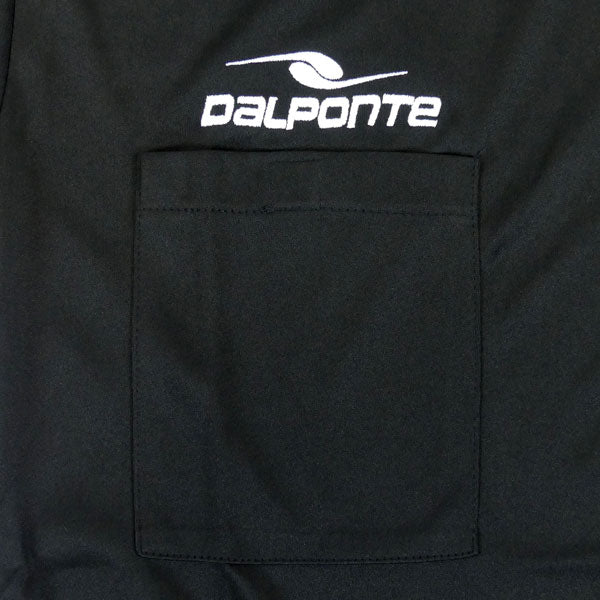 【ネコポス送料無料】ダウポンチdalponte半袖レフェリーシャツDPZ0103サッカーフットサル審判用ブラックメンズ