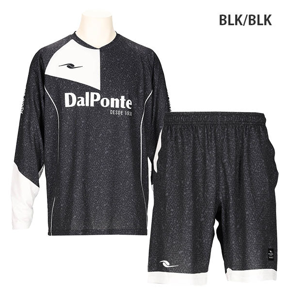 【上下セット】ダウポンチdalponte昇華ロングスリーブプラシャツプラパンツDPZ0440DPZ0441サッカーフットサルプラクティスセット長袖プラクティスシャツショートパンツメンズ