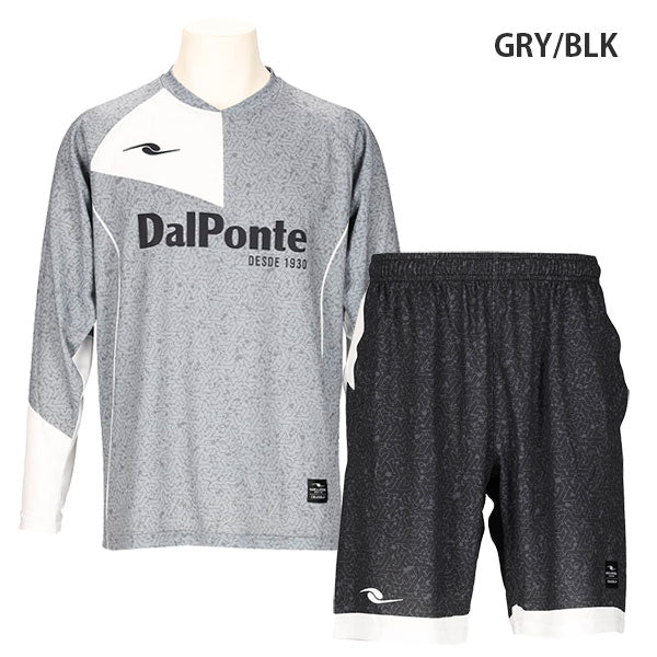 【上下セット】ダウポンチdalponte昇華ロングスリーブプラシャツプラパンツDPZ0440DPZ0441サッカーフットサルプラクティスセット長袖プラクティスシャツショートパンツメンズ