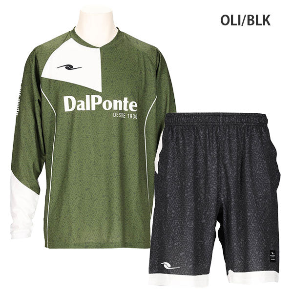 【上下セット】ダウポンチdalponte昇華ロングスリーブプラシャツプラパンツDPZ0440DPZ0441サッカーフットサルプラクティスセット長袖プラクティスシャツショートパンツメンズ