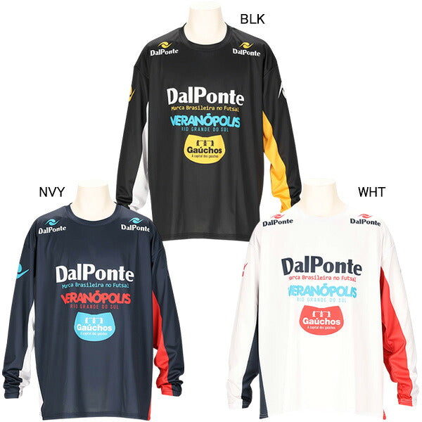【ネコポス送料無料】ダウポンチDalPonteNOVENTA昇華ロングスリーブプラシャツDPZ0479サッカーフットサルプラクティスシャツ長袖練習着メンズ
