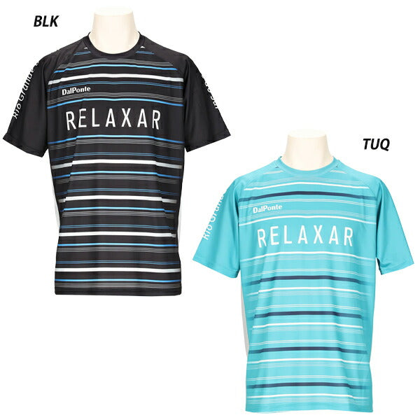 【ネコポス対応可】ダウポンチDalponteボーダープラシャツサッカーフットサル半袖シャツDPZ-RX218