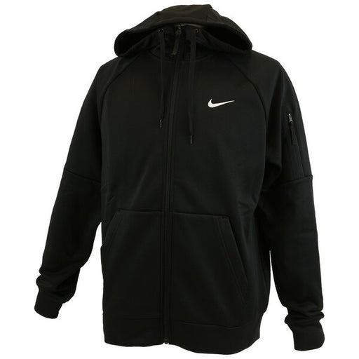 ナイキNIKE裏起毛Therma-FITフルジップフィットネスパーカーDQ4831-010サッカーフットサルスウェットジップパーカーブラック