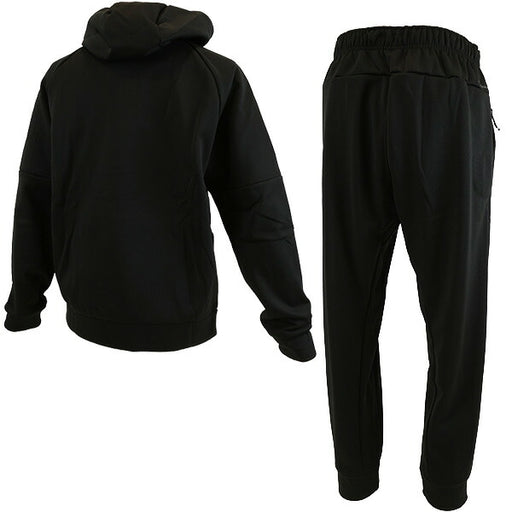 【上下セット】ナイキNIKE裏起毛Therma-FITフルジップフィットネスパーカーテーパードパンツ上下DQ4831-DQ5406サッカーフットサルスウェット黒