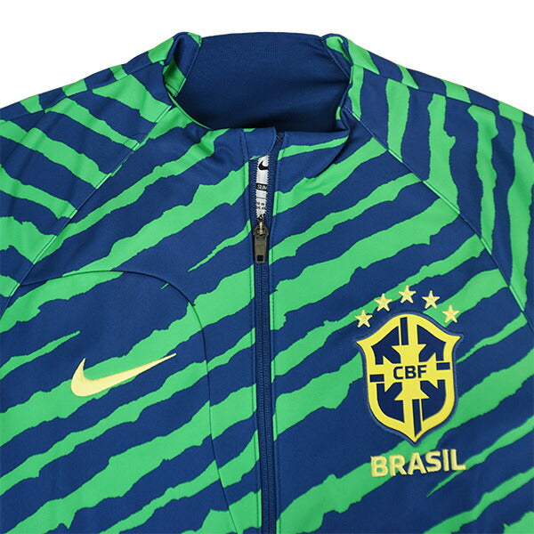 ブラジル代表裏起毛アカデミープロフルジップニットジャケットDR9018-490サッカー長袖トレーニングウェアナイキNIKE