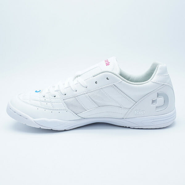 リオLLIDデスポルチdesporteDS-2134-PWMSILホワイトフットサルシューズインドア室内用