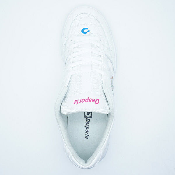 リオLLIDデスポルチdesporteDS-2134-PWMSILホワイトフットサルシューズインドア室内用