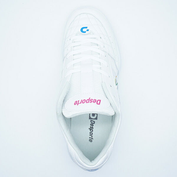 リオLLTFデスポルチdesporteDS-2144-PWMSILホワイトフットサルシューズ屋外用