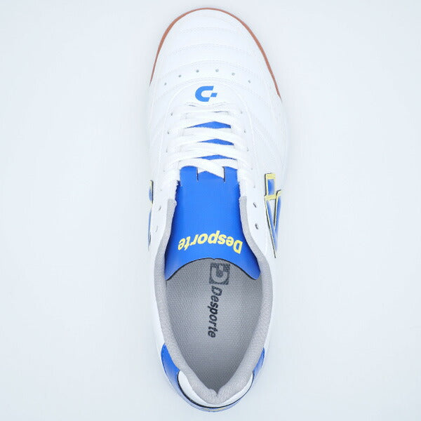 【ショップ限定エントリーでさらに+9倍】カンピーナスSPIIIデスポルチdesporteDS-2231-PWBLUYELパールホワイトフットサルシューズインドア室内用