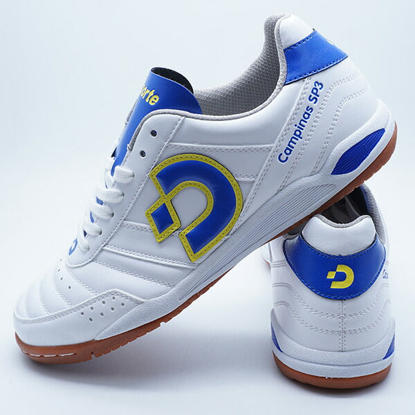 【ショップ限定エントリーでさらに+9倍】カンピーナスSPIIIデスポルチdesporteDS-2231-PWBLUYELパールホワイトフットサルシューズインドア室内用