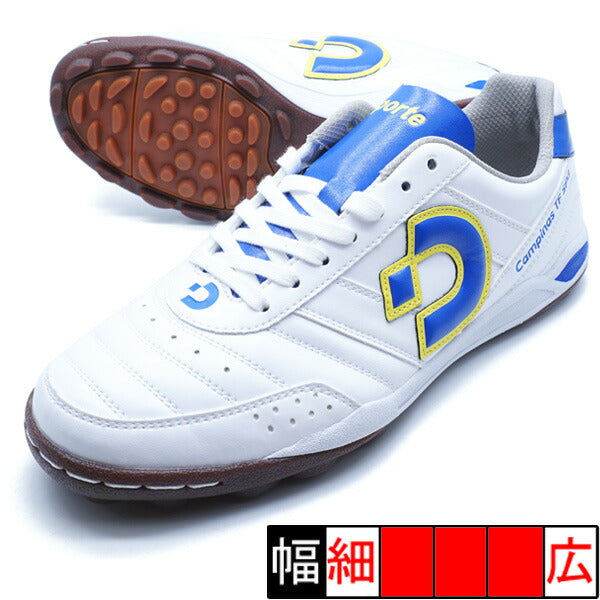 【ショップ限定エントリーでさらに+9倍】カンピーナスTFSPIIIデスポルチdesporteDS-2241-PWBLUYELパールホワイトフットサルシューズ屋外用