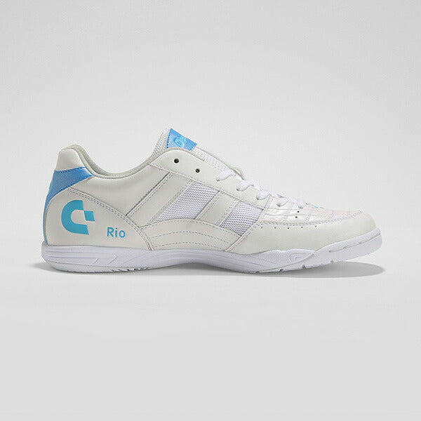 【予約販売】6月中旬頃発売予定リオKIIIデスポルチdesporteDS-2334-PW-TQBホワイトブルーフットサルシューズインドア室内用
