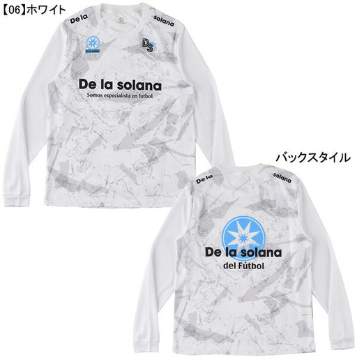 【ネコポス送料無料】デラソラーナDelasolana長袖プラシャツDS24F21サッカーフットサルプラクティスシャツ練習着メンズ