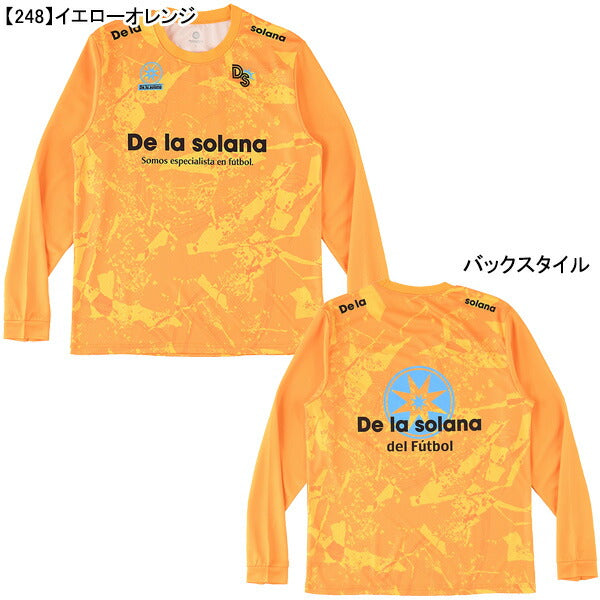【ネコポス送料無料】デラソラーナDelasolana長袖プラシャツDS24F21サッカーフットサルプラクティスシャツ練習着メンズ