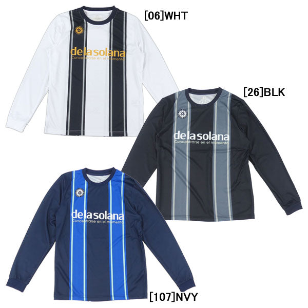 【ネコポス対応可】デラソラーナDelasolanaバーディカルストライプDSTEE長袖プラクティスシャツDS26F261サッカーフットサルメンズ