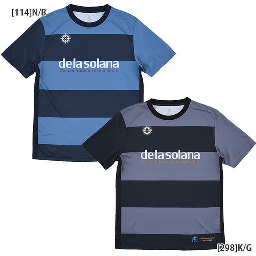 【ネコポス対応可】デラソラーナDelasolanaボーダーDSプラTDS26S50サッカーフットサル半袖プラクティスシャツメンズ