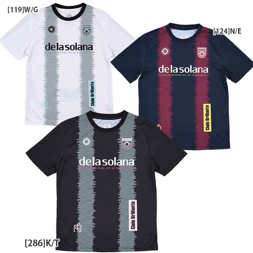 【ネコポス対応可】デラソラーナDelasolanaジャガードプラTDS26S55サッカーフットサル半袖プラクティスシャツメンズ