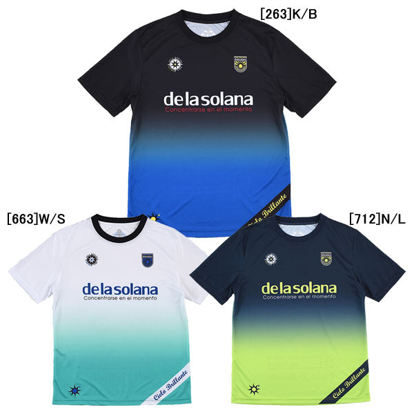 【ネコポス対応可】デラソラーナDelasolanaジュニアグラディエンドプラTDS26S57Jサッカーフットサル半袖プラクティスシャツ子供用