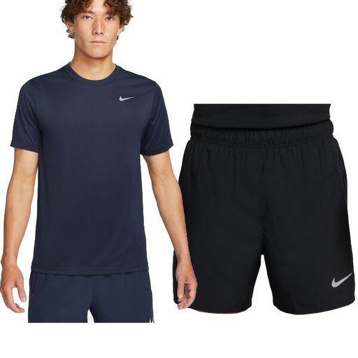 ナイキNIKEDri-FITフィットネスTシャツプラクティスシャツ24SUDFチャレンジャーショート13cm25SU上下セットDX0990451-DV9364010