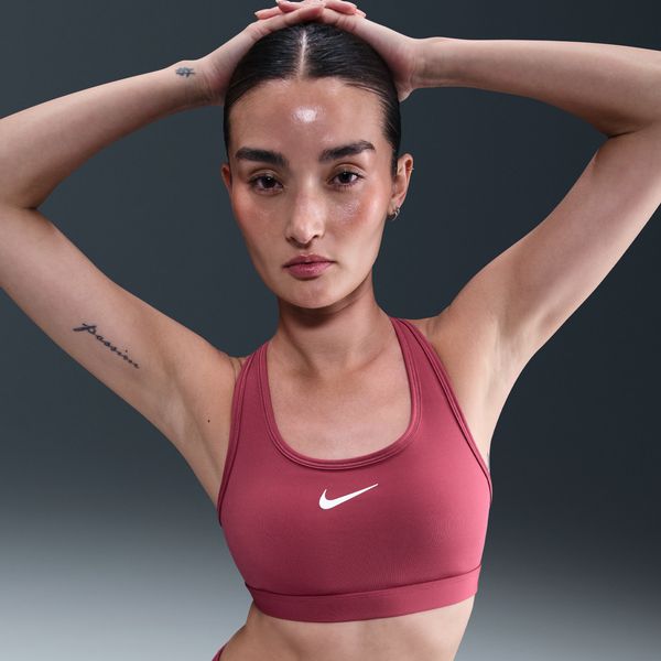 【ネコポス送料無料】ナイキNIKEレディースパッディドスポーツブラNikeSwooshMediumSupportDX6822-635