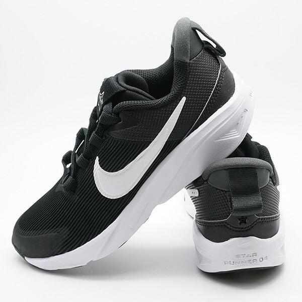 スターランナー4ナイキNIKEDX7614-001ブラックジュニアランニングシューズ