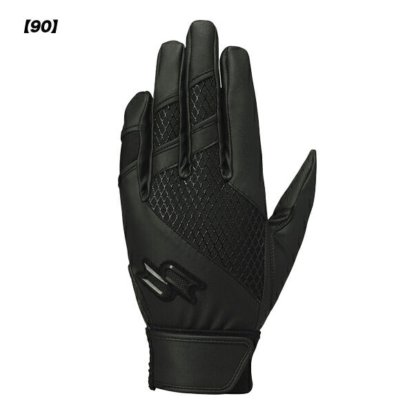 【ネコポス送料無料】エスエスケイSSK野球高校野球バッティンググローブ高校野球対応シングルバンド手袋両手用EBG3003W