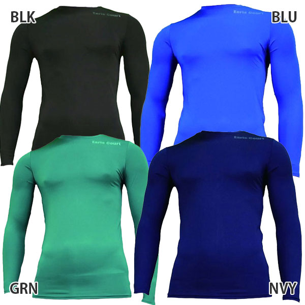 【ネコポス送料無料】アールズコートEarlsCourt裏起毛インナークールネックタイプEC-10サッカーフットサルアンダーシャツ長袖丸首メンズ