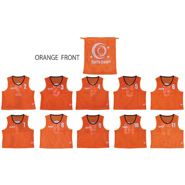 【ショップ限定エントリーでさらに+9倍】アールズコートEarlsCourt番号つきビブス10枚セットEC-A013サッカーフットサル組み分けゼッケン