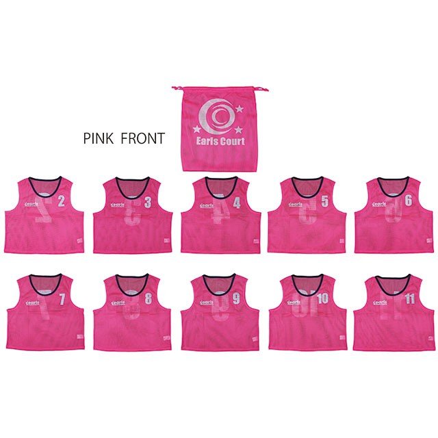 【ショップ限定エントリーでさらに+9倍】アールズコートEarlsCourt番号つきビブス10枚セットEC-A013サッカーフットサル組み分けゼッケン