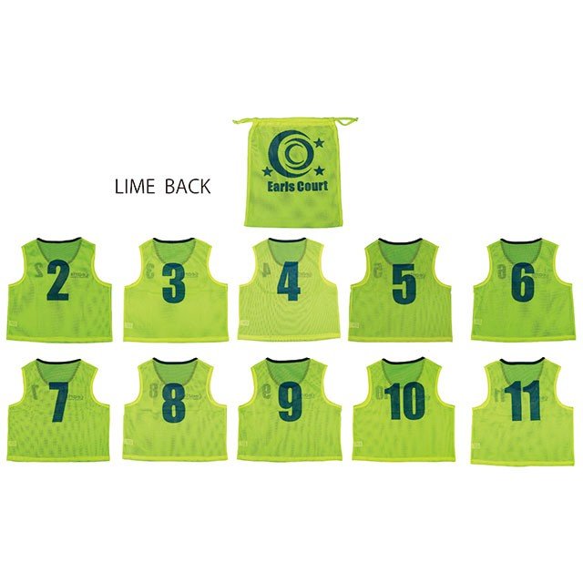 【ショップ限定エントリーでさらに+9倍】アールズコートEarlsCourt番号つきビブス10枚セットEC-A013サッカーフットサル組み分けゼッケン