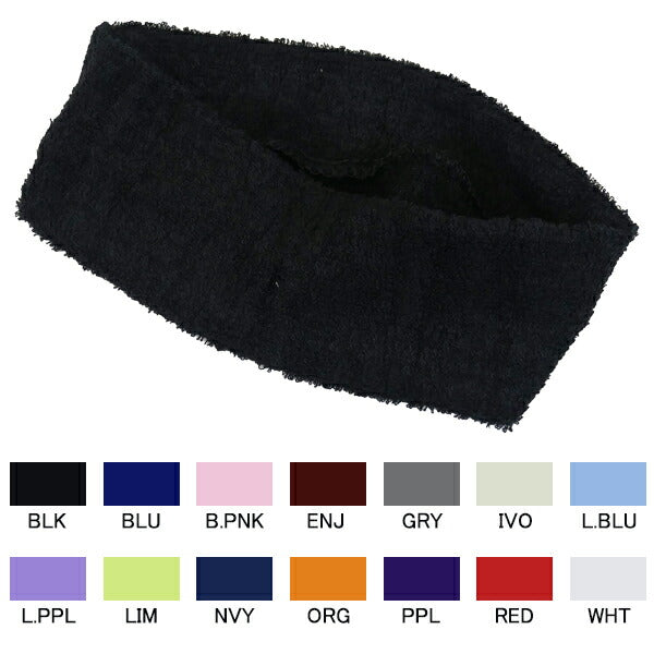 【ネコポス対応可】アールズコートEarlsCourtパイルヘアバンドEC-A085サッカーフットサルアクセサリー全14色